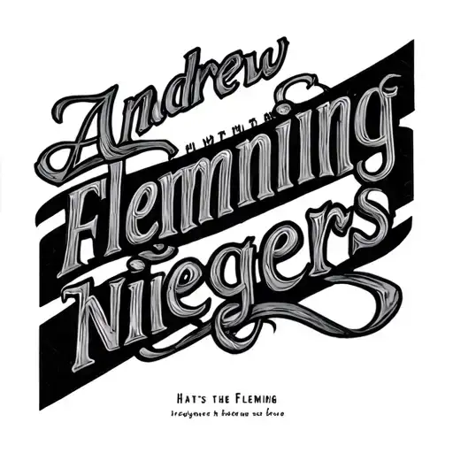 "Andrew flemming hates niggers" war tattoo design idea