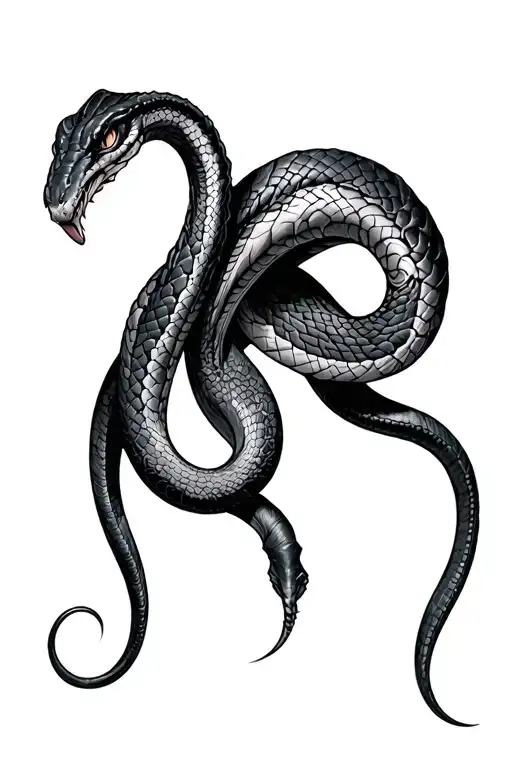 Slytherin Snake tattoo design idea