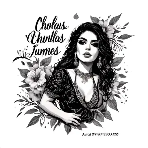 Cholas lyrics in hand tattoo design idea