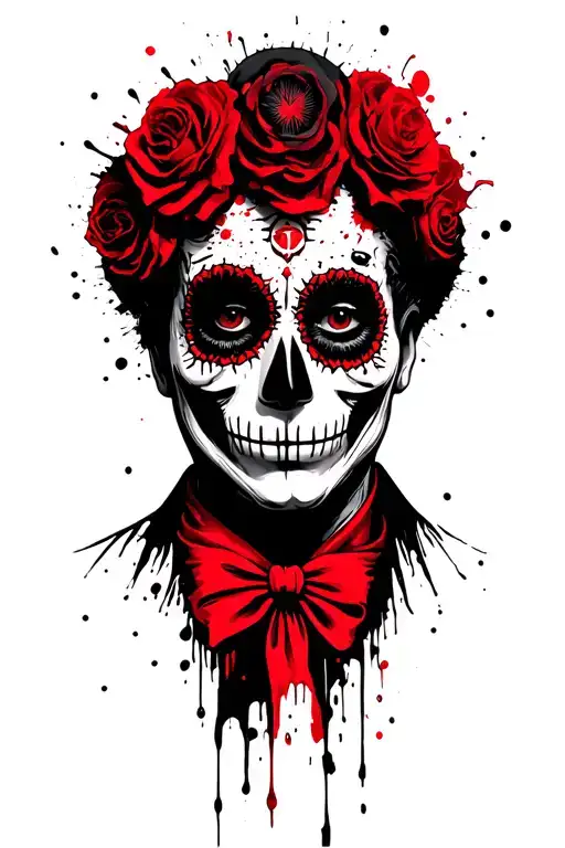 baron samedi, voodoo, james bond live and let die occult tattoo design idea