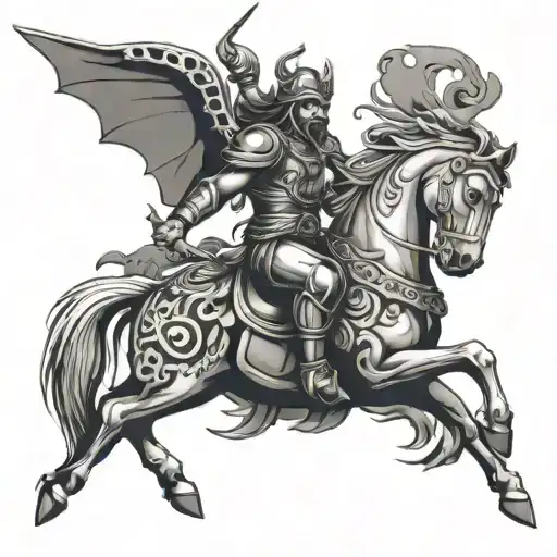 Karna tattoo design idea