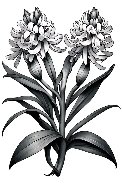 Hyacinth tattoo design idea