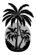 3 palm trees tattoo design idea