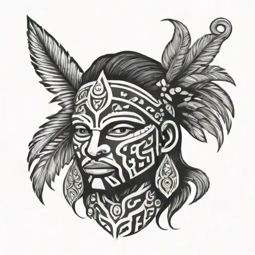 Puerto Rican Taino tattoo design idea