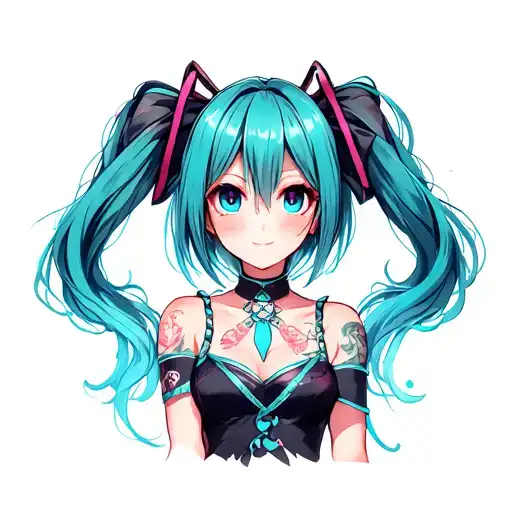 miku tattoo design idea