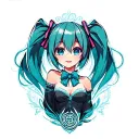 miku tattoo design idea