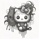 hello kitty tattoo design idea