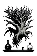 Mandrake laboratory tattoo design idea