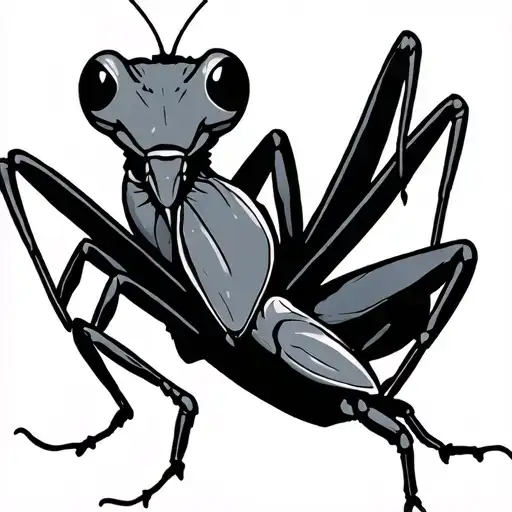 Mantis tattoo design idea