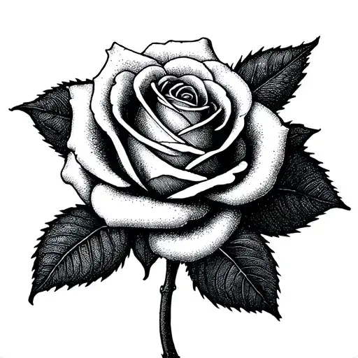 twin rose intertwined tattoo design idea