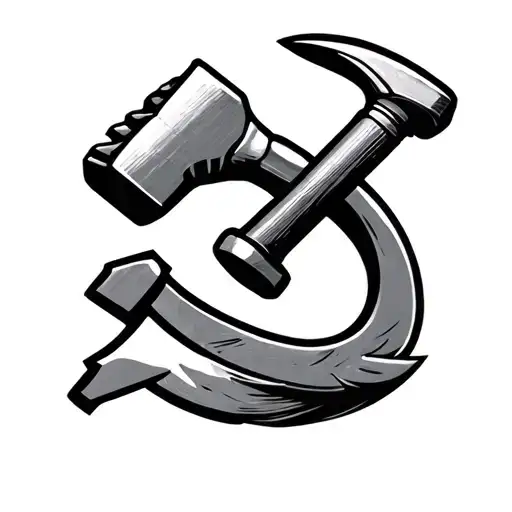 hammer and sickle tattoo design idea