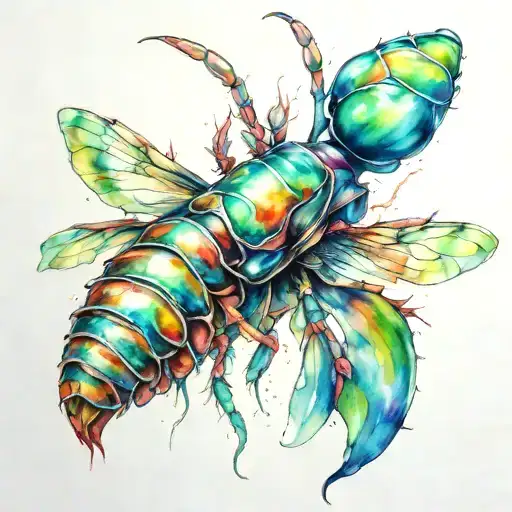 mantis shrimp tattoo design idea