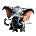 Dumbo tattoo design idea