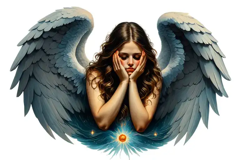 angels see no evil speak no evil hear no evil see tattoo design idea