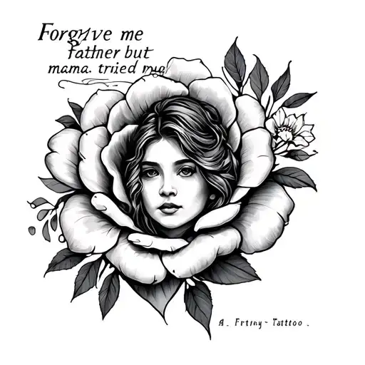 Forgive me father but mama tried tattoo design idea