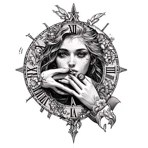 time past failures holding me vs me tattoo design idea