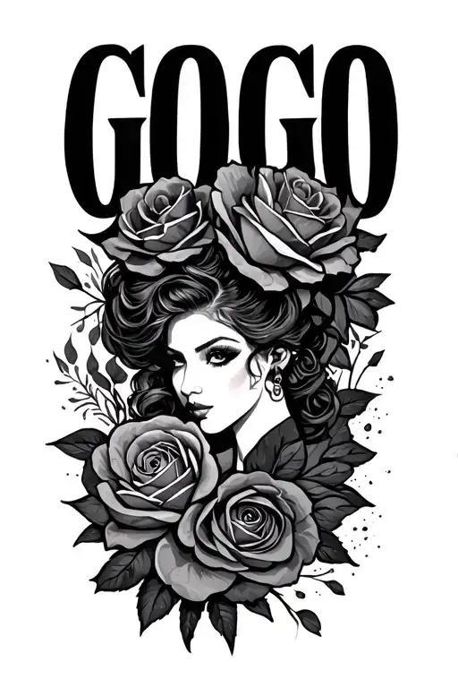 Gogo 1947 - 2025 tattoo design idea