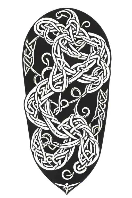 celtic knots tattoo design idea