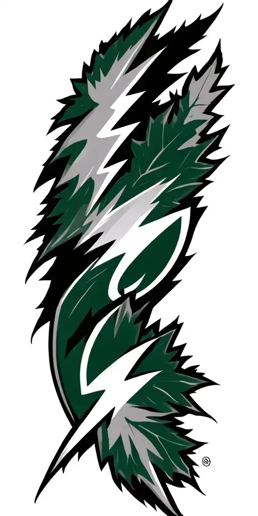 maple leaf. son cody. son bradley. wife ashley. tampa bay lightning. buffalo bills. university of south florida.  tattoo design idea