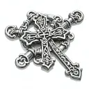 rosary with chrome hearts cross wrapped tattoo design idea