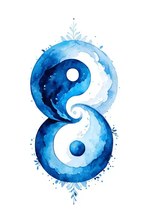 a ying yang tattoo in a bohemian style for forearm, for men tattoo design idea