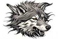 fenrir wolf tattoo design idea