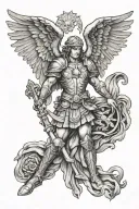 saint Michael tattoo design idea