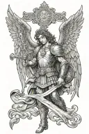 saint Michael tattoo design idea