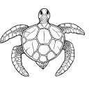 lungs on sea turtle tattoo design idea