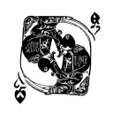 "BBC Sissy Cumdump" Spades symbol tattoo design idea