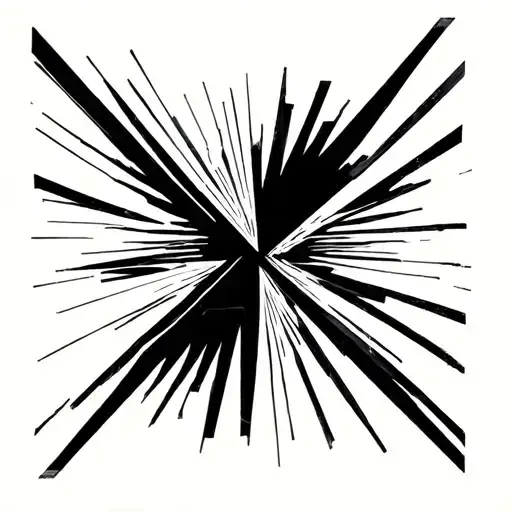 96 logo smoke ray beams tattoo design idea