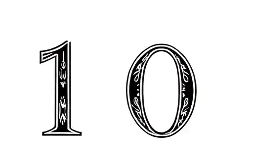 "10" tattoo design idea