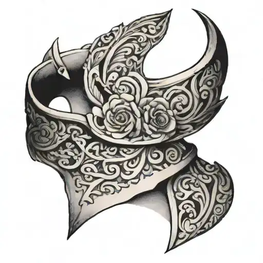 slave collar bone tattoo design idea