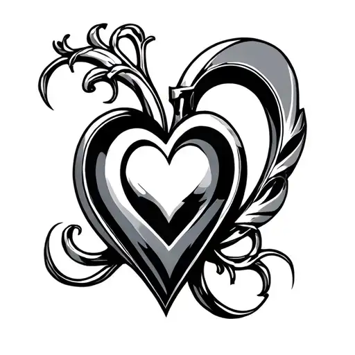 chrome hearts logo tattoo design idea