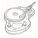 dj controller tattoo design idea