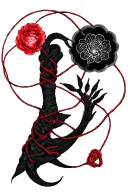 Red String Of Fate tattoo design idea