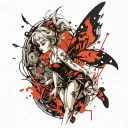 Tinkerbell tattoo design idea