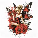 Tinkerbell tattoo design idea