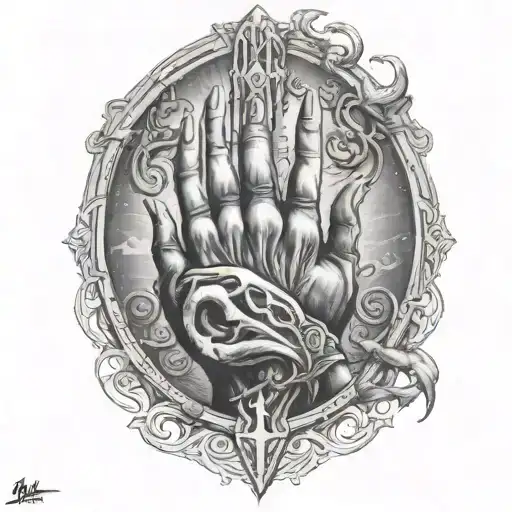 I'm the hand of God I'm the dark messiah I'm the vengeful one tattoo design idea