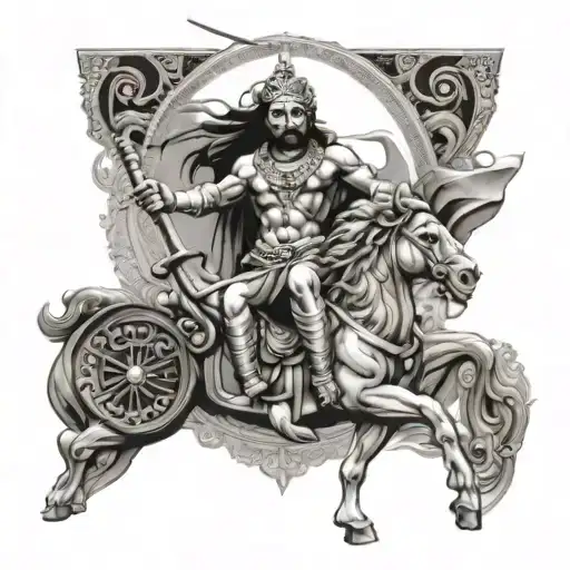 Mahabharat tattoo design idea