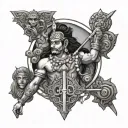 Mahabharat tattoo design idea