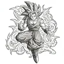goku super saiyan tattoo design idea