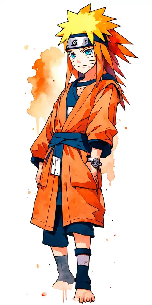 anime naruto jiraya sensei tattoo design idea