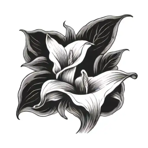 Calla Lily tattoo design idea