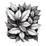 laurel leaf tattoo design idea
