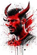 Man Utd red Devil tattoo design idea