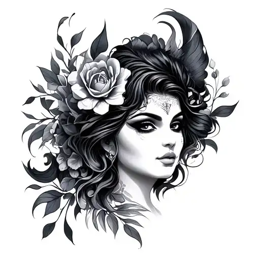 Devi tattoo design idea