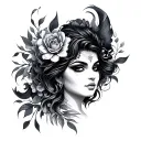 Devi tattoo design idea
