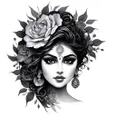 Devi tattoo design idea