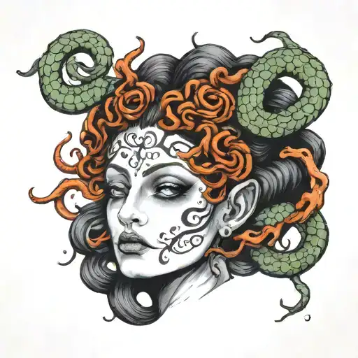 trinacria medusa pain eternally poetic tattoo design idea